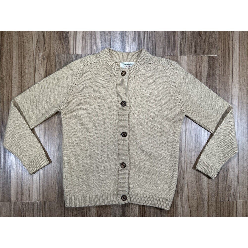 Vintage Neiman Marcus By Hadley 100% Camel Hair Cardigan Women’s Size 40